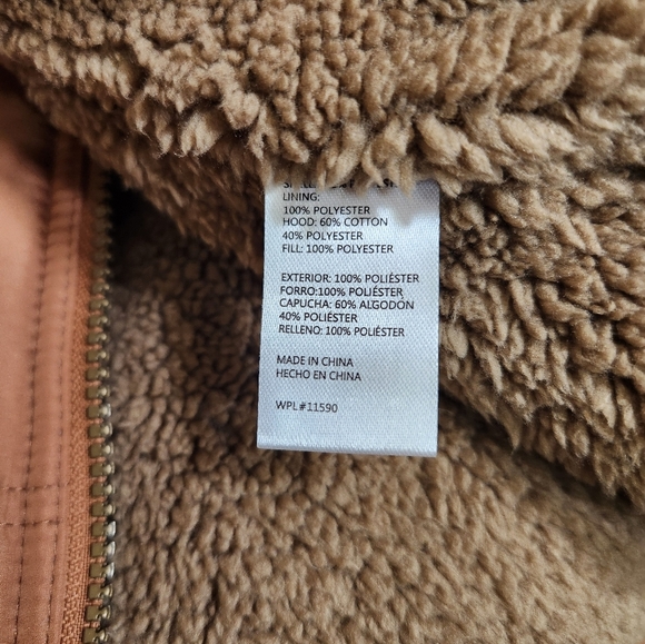 NWT Weatherproof Brown Quilted Vest with High Collar - Picture 7 of 8